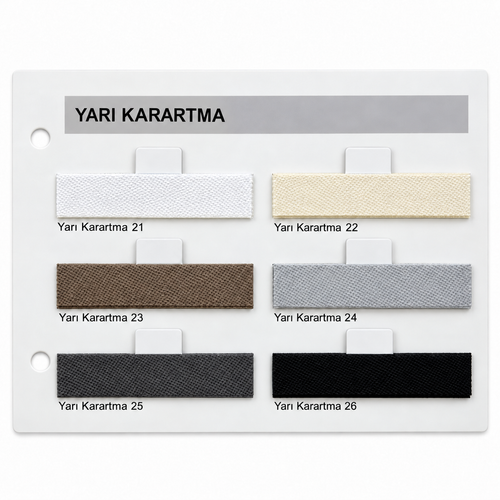 Yarı Karartma Plise Perde