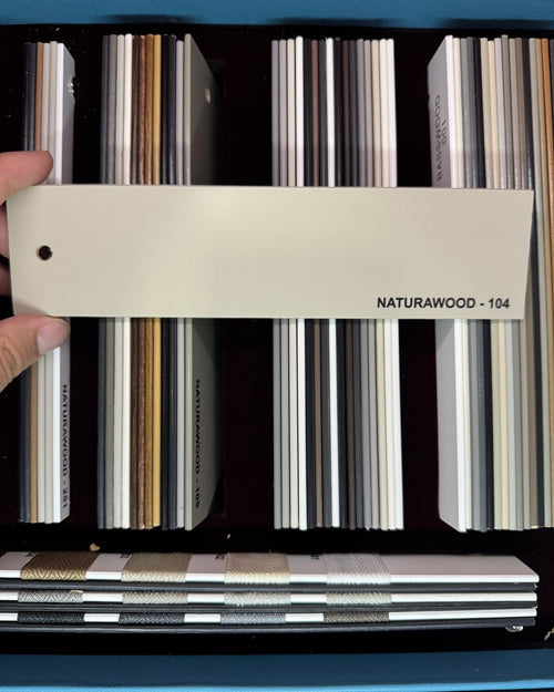 Açık Vizon 50 mm Gerçek Pervonya Ahşap Jaluzi Perde – NATURAWOOD 104
