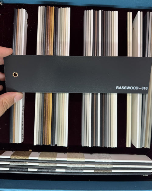 Antrasit 50 mm Gerçek Ihlamur Ahşap Jaluzi Perde – BASSWOOD 010