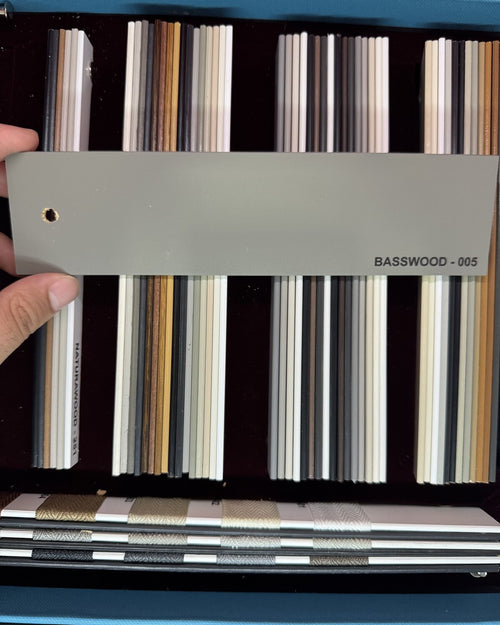 Koyu Vizon 50 mm Gerçek Ihlamur Ahşap Jaluzi Perde – BASSWOOD 005