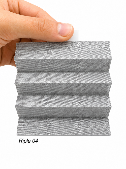 Riple 04 Gri Keten Dokulu Plise Perde