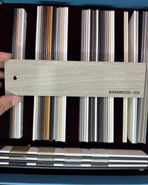 Taş Gri 50 mm Gerçek Ihlamur Ahşap Jaluzi Perde – BASSWOOD 012