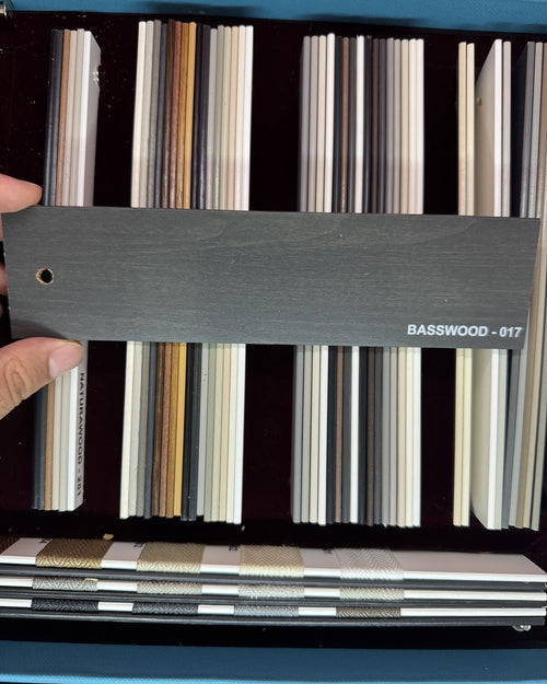 Wenge 50 mm Gerçek Ihlamur Ahşap Jaluzi Perde – BASSWOOD 017
